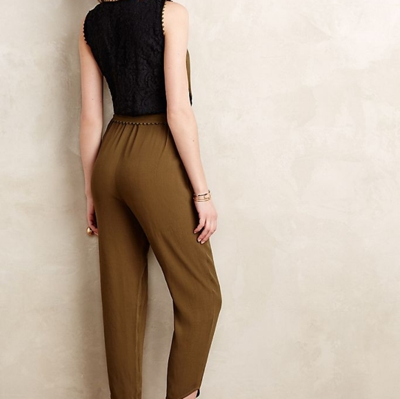 Moss Green Leifsdottir Sani Lace Jumpsuit - Picture 3 of 11